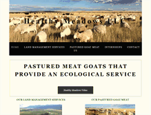 Tablet Screenshot of creatinghealthymeadows.com